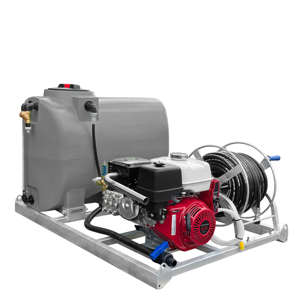 Honda frame mount water blaster skid