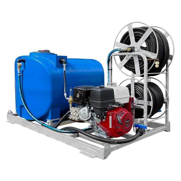 commercial water blaster skid