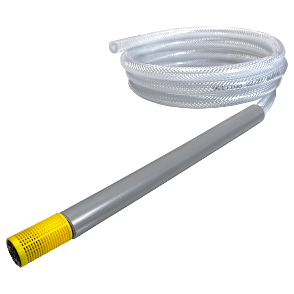 chem injector tube, filter and counterweight